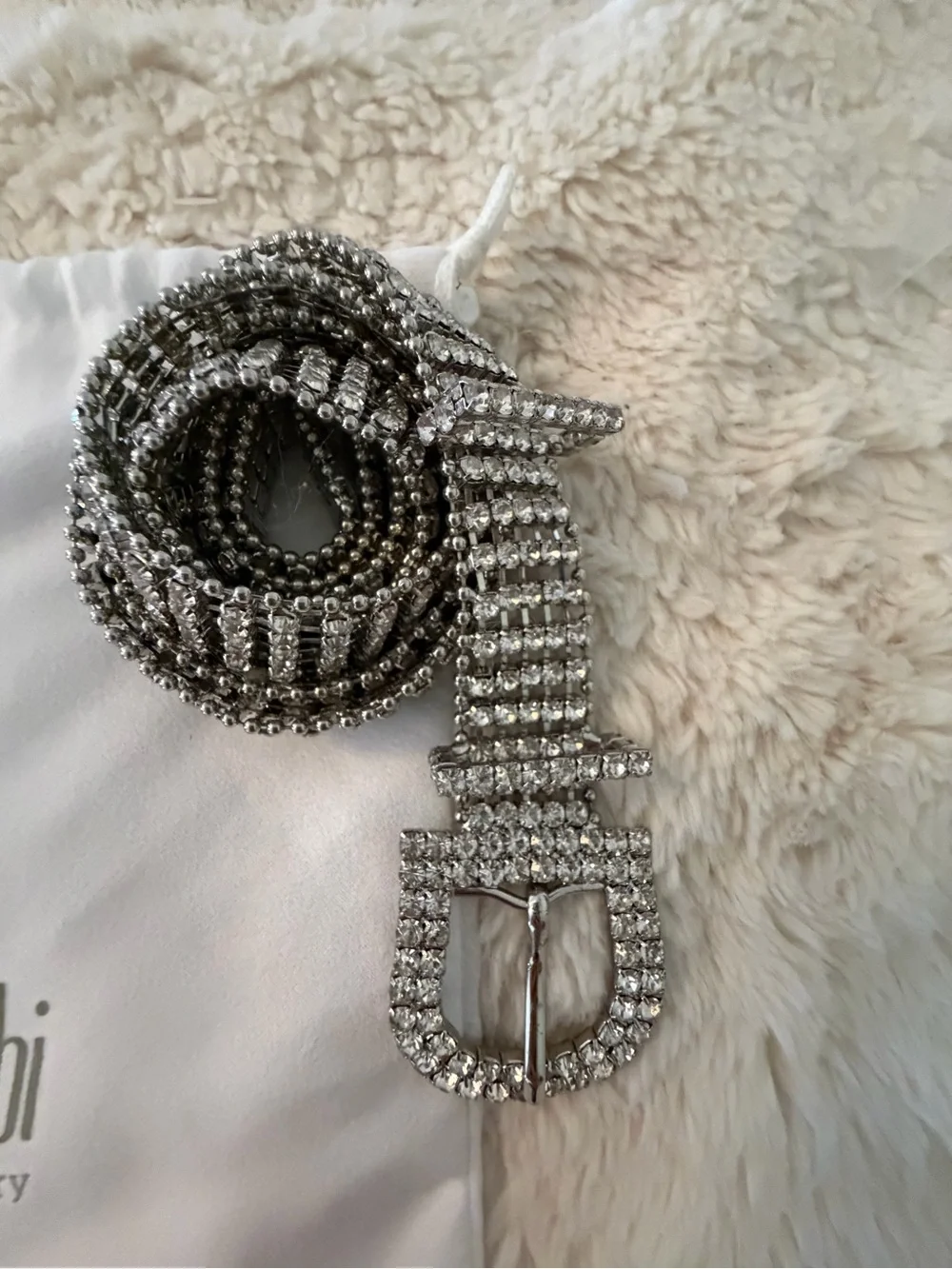 NWOT CAbi | The Sparkle Belt | Silver Crystal Rhinestone Belt
